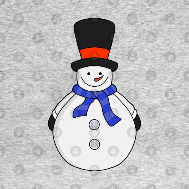 Snowman with top hat by DiegoCarvalho